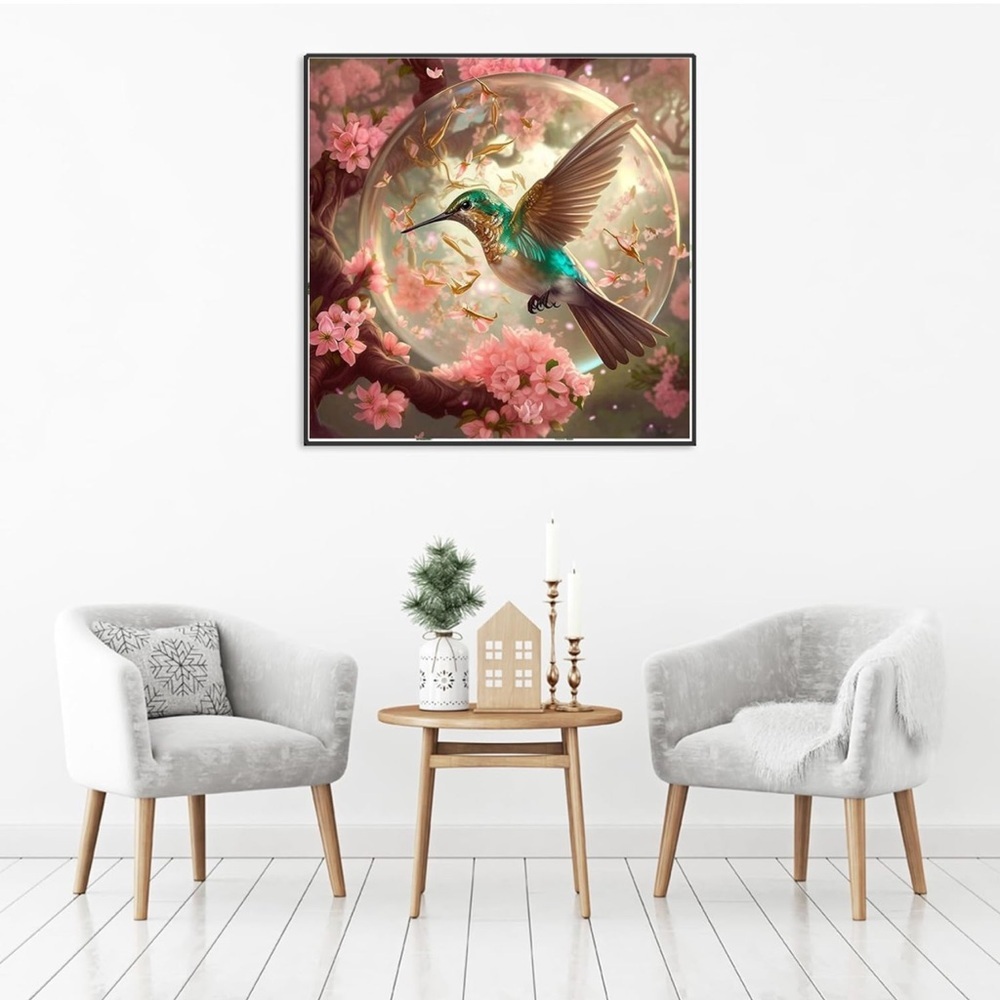 Hummingbird 5D Diamond Art Kits for Kids Beginner DIY Full Drill​ - Picture 2 of 4